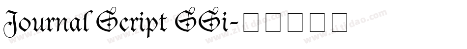 Journal Script SSi字体转换